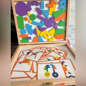 Mindware imagination magnets. In wooden carry case. Complete